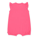 OETEO Duckie's Day Off Bamboo Fluttersleeve Playsuit (PInk)