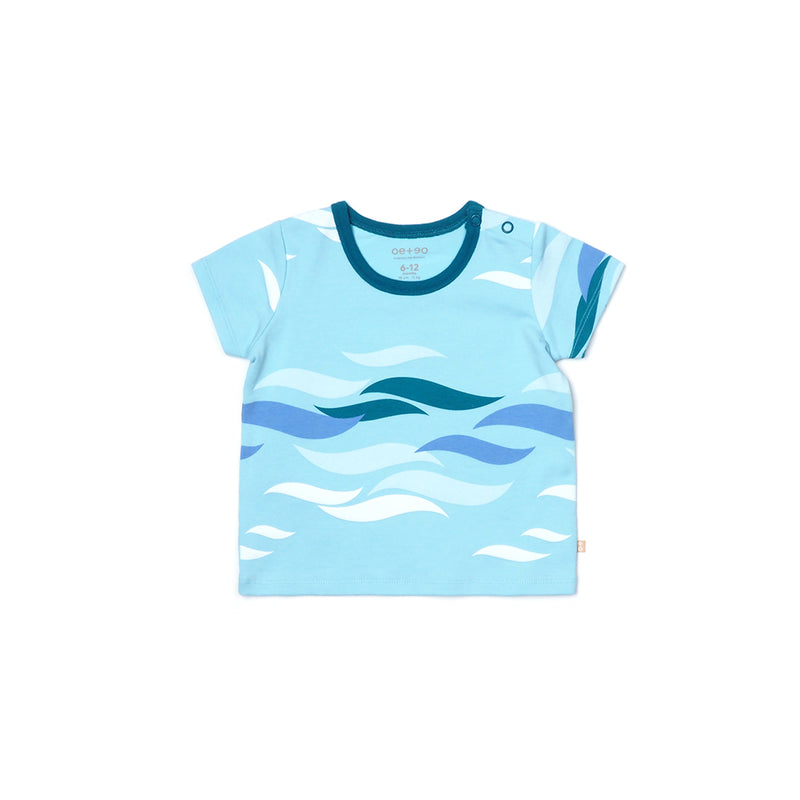 Ocean Waves Essential Tee (BLU-WAVE)