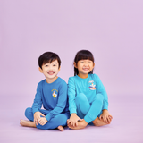 Kids Wearing OETEO Duckie's Day Off Bamboo Kid Jammies (Assorted Colours)