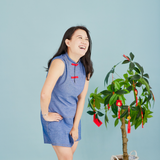 CNY Modern Blessings Women's Skort (Blue)