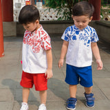 OETEOT Jian Zhi Little Gentleman Mandarin Collar Set (Red)