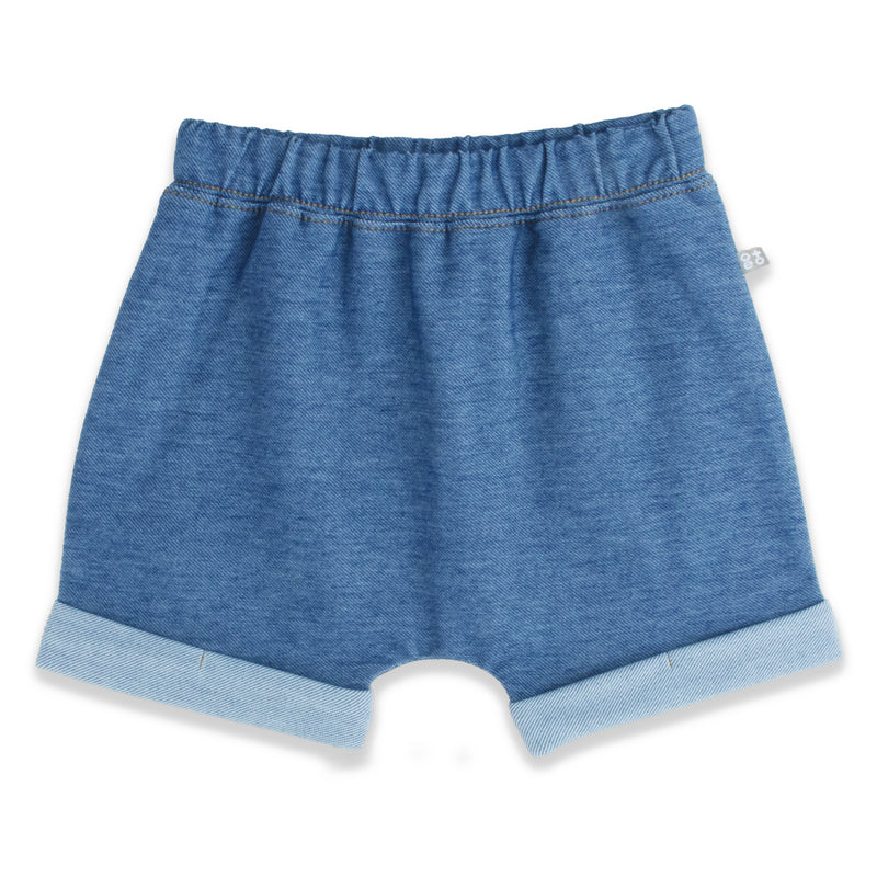 OETEO CNY Modern Blessings Baby Harem Shorts (Blue)