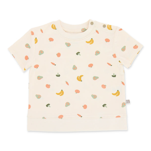 OETEO Little Foodie Baby Loose Fit T-Shirt (Yellow)