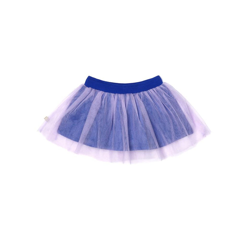 Ocean Waves Aqua Tulle Skirt (Cobalt) | Oeteo Singapore