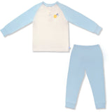 Happy Go Hatchling Bamboo Toddler Jammies Set (Blue) | Oeteo Singapore