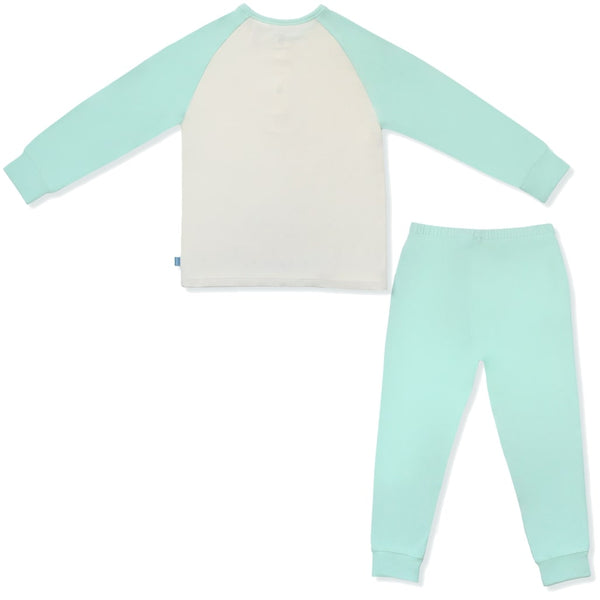 Happy Go Hatchling Bamboo Toddler Jammies Set (Green) | Oeteo Singapore