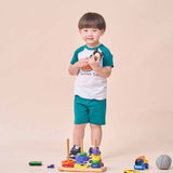 Tropical Land Toddler Essential Shorts (Green）