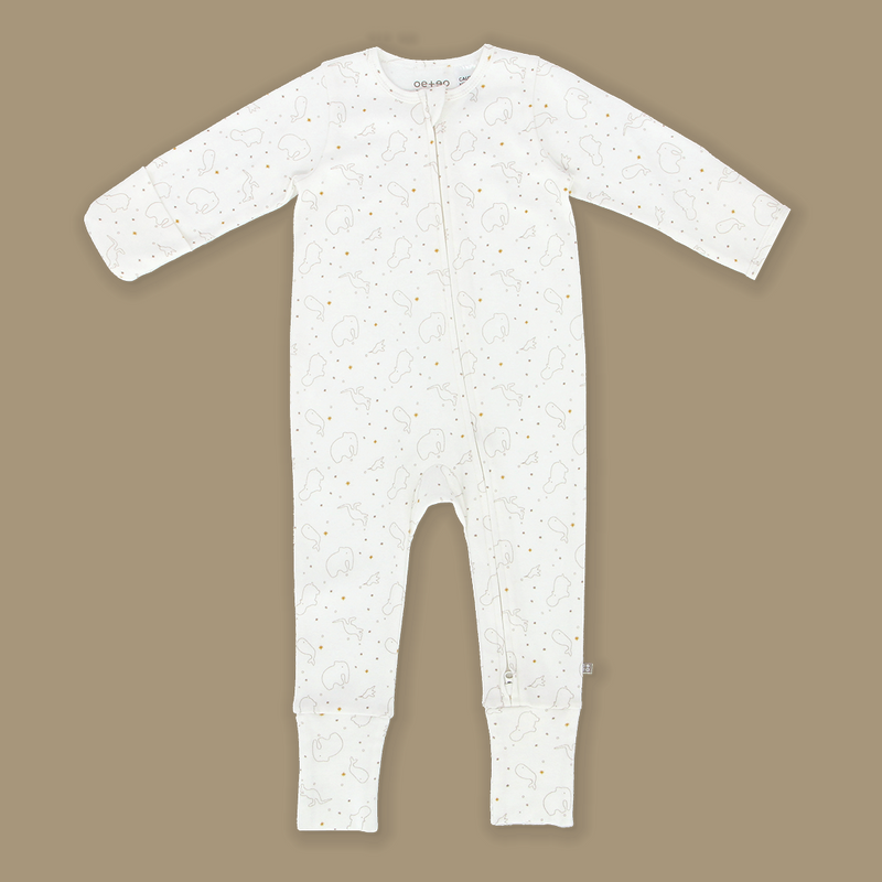 OETEO Whole New World Organic Cotton Baby Zippy Jumpsuit