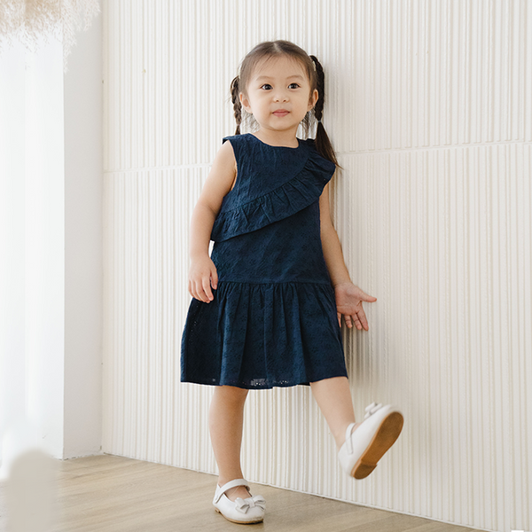 Toddler Girl Drop Waist Ruffle Dress