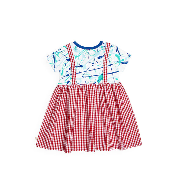 Get Messy Dungaree Baby Girl Dress | Oeteo Singapore