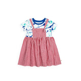 Get Messy Dungaree Baby Girl Dress | Oeteo Singapore