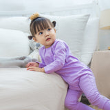 OETEO Little Explorer Baby Zippy Jumpsuits 2 Pc Bundle (Purple)