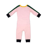 Duo Hopscotch Mesh Trackie Romper (Pink) | Oeteo Singapore