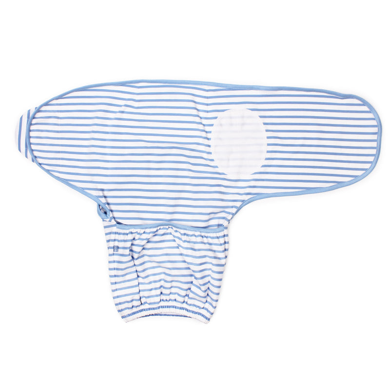 Love From Above Stripy Baby Swaddle (Blue) | Oeteo Singapore