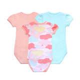 Camo Flash Puff Sleeve Easyeo Rompers 3pc Bundle (Pink) | Oeteo Singapore