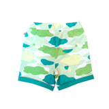 Camo Flash Toddler Casual Shorts Green | Oeteo Singapore