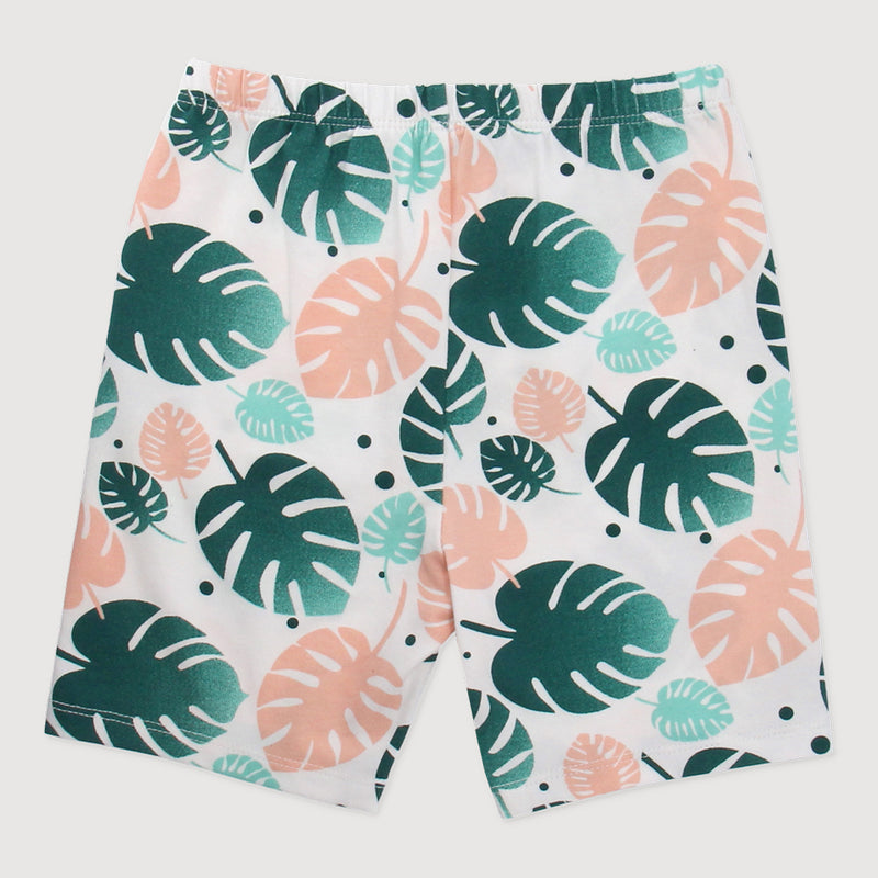 Tropical Land Toddler Essential Shorts (Printed Green）
