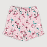 Tropical Land Toddler Girl Shorts (Printed Pink)