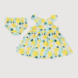 Lucky Charm Baby Girl Flutter Neck Dress Set