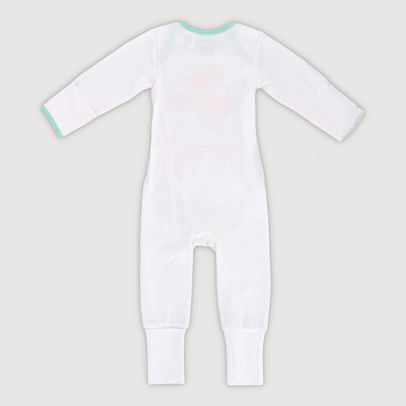 Tropical Land Baby Easywear Romper (White)