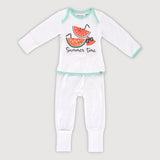 Tropical Land Baby Easywear Romper (White)