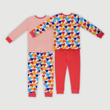 Happy Days Jammies Pyjamas 4pc Bundle Set (Hearts)
