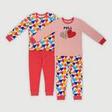 Happy Days Jammies Pyjamas 4pc Bundle Set (Hearts)) | OETEO Singapore