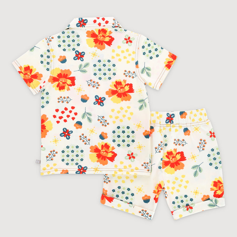 Abundance of Blooms Baby & Toddler Boy Hawaii Collar Set