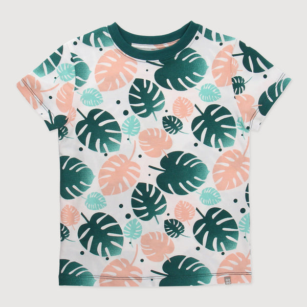 Tropical Land Toddler Essential Tee (Printed Green)