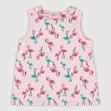 Tropical Land Toddler Girl Sleeveless Top (Printed Pink)