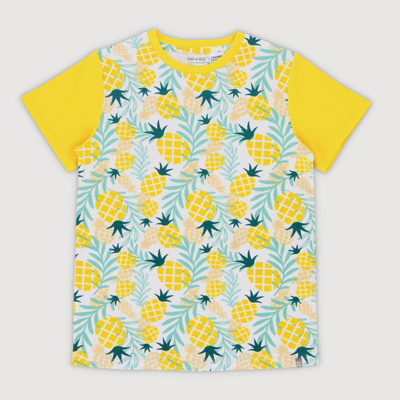 Lucky Charm Kids Essential Contrast Tee (Yellow)