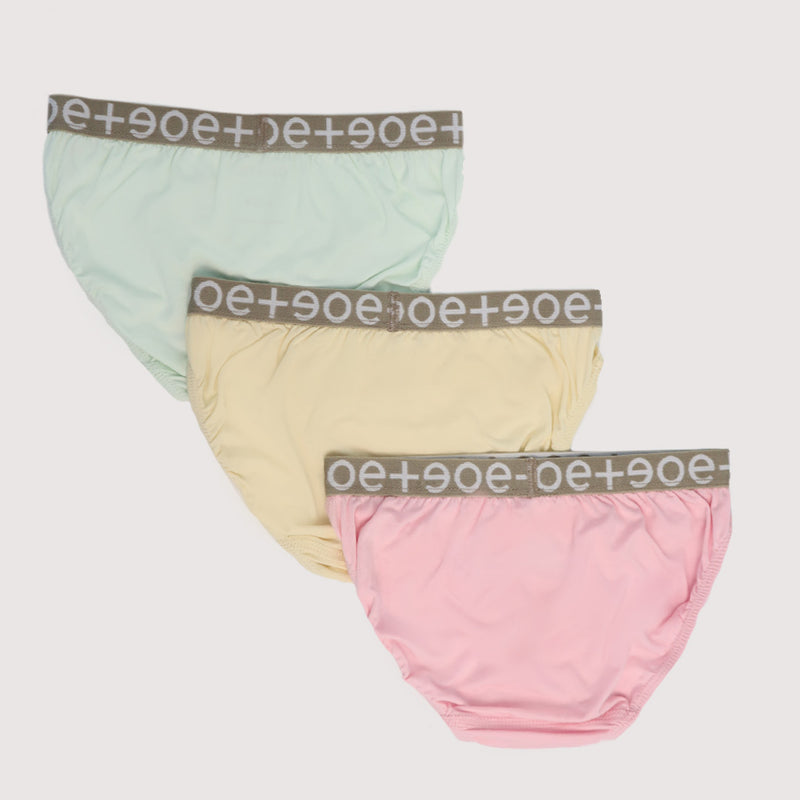 Tutti Frutti Bamboo Toddler Girl Underwear Panties 3PC Bundle (Pink)