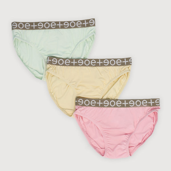 Tutti Frutti Bamboo Toddler Girl Underwear Panties 3PC Bundle (Pink)