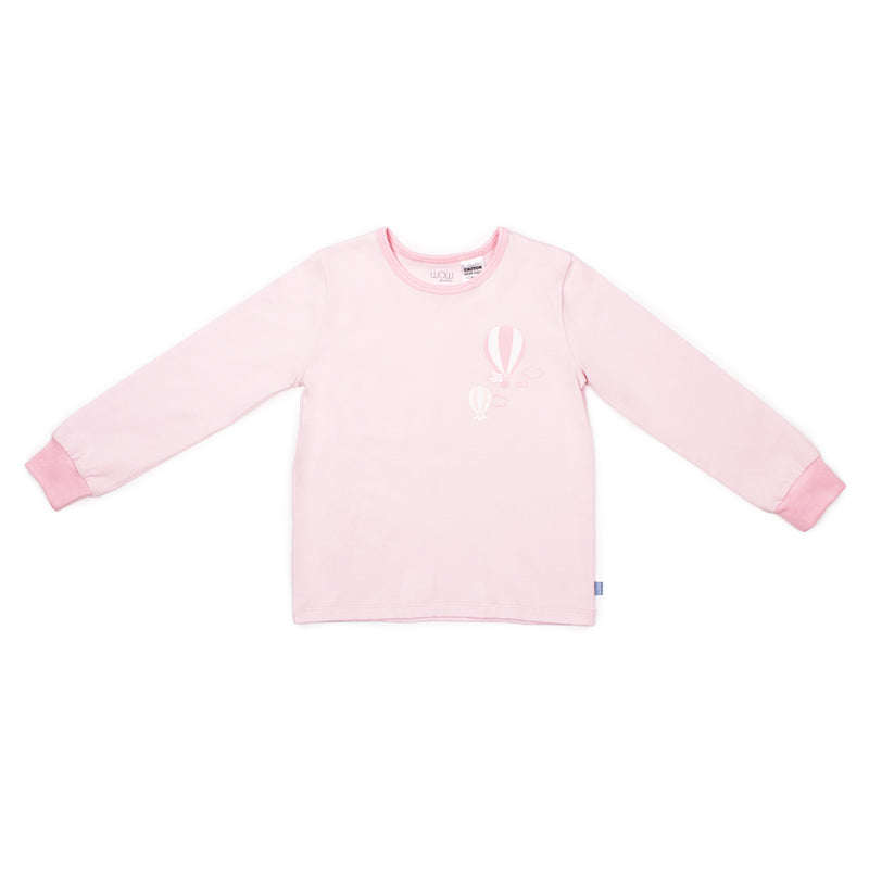 Love From Above Long Sleeve Toddler Jammies Set (Pink striped) | Oeteo Singapore
