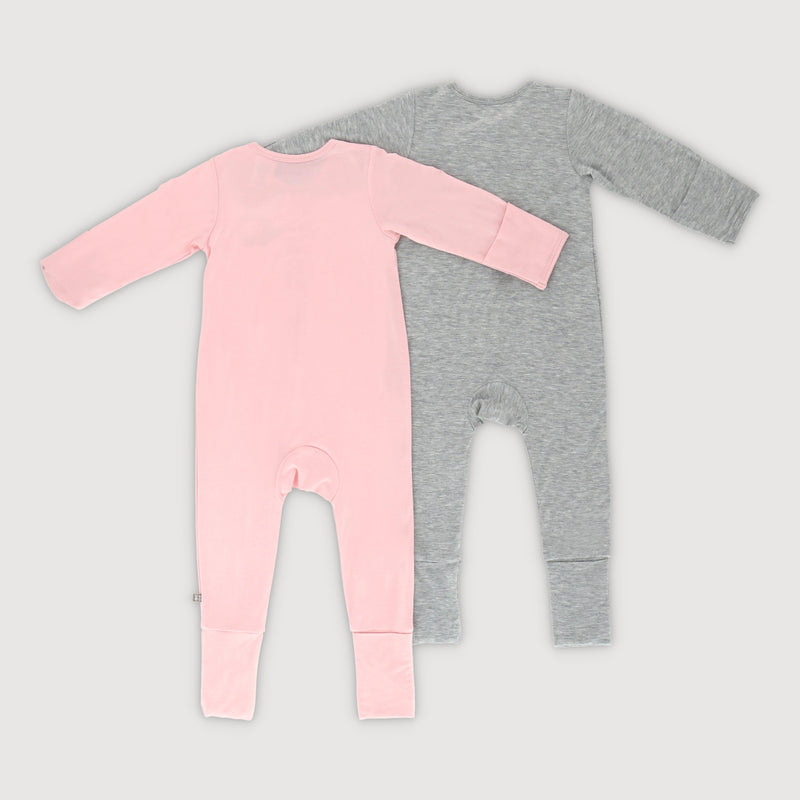 All Things Wonder Zippy Baby Jumpsuit 2pc Bundle (Pink)