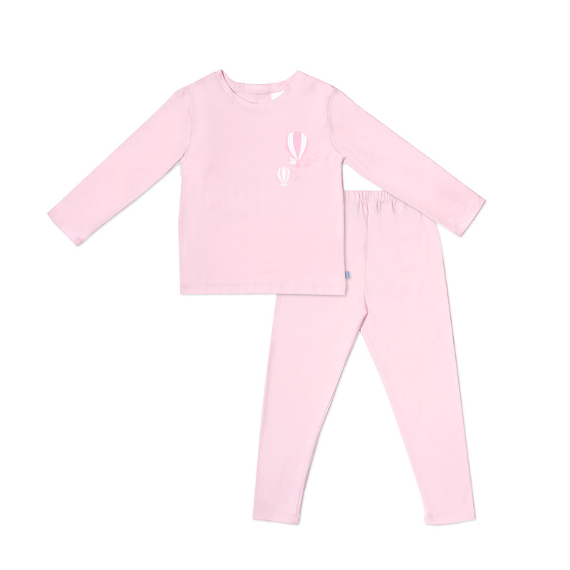 Love From Above Long Sleeve Toddler Jammies Pyjamas Set (Pink) | Oeteo Singapore