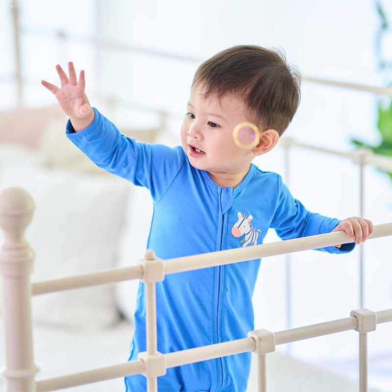 All Things Wonder Bamboo Zippy Baby Jumpsuit 2pc Bundle (Blue) | OETEO Singapore